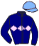 casaque portée par De Giles F. jockey du cheval de course WORLD APART, information pmu ZETURF