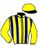 casaque portée par Trolley De Prevaux G. jockey du cheval de course MIEL, information pmu ZETURF casaque portée par Trolley De Prevaux G. jockey du cheval de course MIEL, information pmu ZETURF