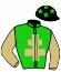 casaque portée par Beaurain T. jockey du cheval de course ST REGIS OLIVIER, information pmu ZETURF