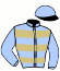 casaque portée par Chesneau A. jockey du cheval de course INDIRA, information pmu ZETURF casaque portée par Chesneau A. jockey du cheval de course INDIRA, information pmu ZETURF
