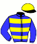 casaque portée par Chailloleau M. jockey du cheval de course KOUCA DE THAIX, information pmu ZETURF