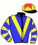 casaque portée par Defontaine Q. jockey du cheval de course ZISKAKAN, information pmu ZETURF
