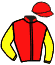 casaque portée par Lecomte D. jockey du cheval de course HARLEM SCHUFFLE, information pmu ZETURF