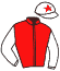 casaque portée par Zuliani L. jockey du cheval de course DERSKY, information pmu ZETURF