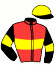 casaque portée par Frost Mlle B. jockey du cheval de course EL MUCHACHO, information pmu ZETURF