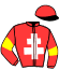 casaque portée par Nabet K. jockey du cheval de course JOUR POLAIRE, information pmu ZETURF casaque portée par Nabet K. jockey du cheval de course JOUR POLAIRE, information pmu ZETURF