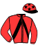 casaque portée par Picard O. jockey du cheval de course DECLIC CHALEONNAIS (FR), information pmu ZETURF