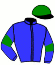 casaque portée par Groussard P. jockey du cheval de course FILOU RIEZAIS (FR), information pmu ZETURF