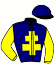 casaque portée par Lecellier P. jockey du cheval de course FUYARD DE BALLON, information pmu ZETURF