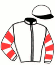 casaque portée par Raffestin J. jockey du cheval de course DICK DES MALBERAUX, information pmu ZETURF