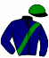 casaque portée par Petitdidier C. jockey du cheval de course JAZZ CAILLERIE, information pmu ZETURF