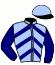 casaque portée par Le Mee Y. R. jockey du cheval de course IBERA, information pmu ZETURF