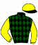 casaque portée par Martin G. jockey du cheval de course EASY DES FLICS, information pmu ZETURF