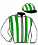casaque portée par Vautier Mme Aud jockey du cheval de course KENZO DE PERVENCHE, information pmu ZETURF