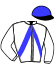 casaque portée par Desmarres Au. jockey du cheval de course KOSTO DU BANOU, information pmu ZETURF