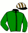 casaque portée par Roger Mlle Cl. jockey du cheval de course HERCULE DES SABLES, information pmu ZETURF
