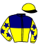 casaque portée par Frecelle Cl. jockey du cheval de course JUST A MAN, information pmu ZETURF