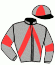 casaque portée par Frecelle Cl. jockey du cheval de course FORUM MESLOIS, information pmu ZETURF
