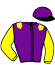 casaque portée par Chapdelaine F. jockey du cheval de course GO GARFIELD, information pmu ZETURF
