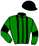 casaque portée par Harel F. jockey du cheval de course LOUMA DE MALOU, information pmu ZETURF