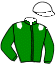 casaque portée par Gelormini G. jockey du cheval de course LOOK DE VALAILLES, information pmu ZETURF