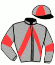 casaque portée par Dabouis A. jockey du cheval de course FORUM MESLOIS, information pmu ZETURF
