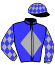 casaque portée par De Giles F. jockey du cheval de course BINGO DE L'AUNAY (FR), information pmu ZETURF