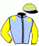 casaque portée par Defontaine Q. jockey du cheval de course SLEEP EASY, information pmu ZETURF