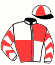 casaque portée par Lemaitre A. jockey du cheval de course AUZEBOSC, information pmu ZETURF