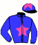casaque portée par Grosbois C. jockey du cheval de course PARK SQUARE, information pmu ZETURF