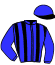 casaque portée par Evin S. jockey du cheval de course DEMON DE FLEUR (AQ), information pmu ZETURF