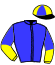 casaque portée par Grosbois C. jockey du cheval de course LEON (FR), information pmu ZETURF