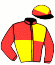 casaque portée par Mendizabal I. jockey du cheval de course GOLD SADDLE (IE), information pmu ZETURF