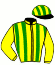 casaque portée par Androuin M. jockey du cheval de course GAGNANTE (FR), information pmu ZETURF
