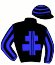 casaque portée par Thomas A. jockey du cheval de course JYSKO DE GODREL, information pmu ZETURF