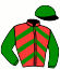 casaque portée par Raimbault V. jockey du cheval de course IDOLE, information pmu ZETURF