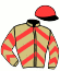 casaque portée par Duval C. M. jockey du cheval de course FLOOD OF LOVE, information pmu ZETURF