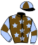 casaque portée par Abrivard P. jockey du cheval de course GOLDWIN SANTIGNY, information pmu ZETURF