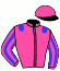 casaque portée par Veron F. jockey du cheval de course SWISS BANK, information pmu ZETURF