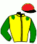 casaque portée par Vabois T. jockey du cheval de course IOTA DE VAUZELLE, information pmu ZETURF