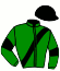 casaque portée par Douaneau E. jockey du cheval de course ICARE DU TRESOR, information pmu ZETURF