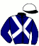 casaque portée par Baudoin-boin A. jockey du cheval de course CAMERISE, information pmu ZETURF