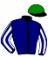 casaque portée par Richard G. jockey du cheval de course ISOLINE D'ALENE, information pmu ZETURF