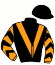 casaque portée par Le Quere X. jockey du cheval de course GOLD DES SOURCES, information pmu ZETURF casaque portée par Le Quere X. jockey du cheval de course GOLD DES SOURCES, information pmu ZETURF