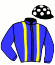casaque portée par Veron F. jockey du cheval de course FEIJOA DU PECOS (FR), information pmu ZETURF