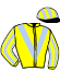 casaque portée par Mendizabal I. jockey du cheval de course ALBACHIARA (FR), information pmu ZETURF