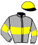 casaque portée par Crastus A. jockey du cheval de course EL OJANCANO, information pmu ZETURF