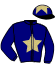 casaque portée par Bachelot T. jockey du cheval de course MYTHICAL CREATURE, information pmu ZETURF