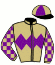 casaque portée par Werle A. jockey du cheval de course JUST ONE LOOK (ES), information pmu ZETURF