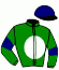 casaque portée par Zambudio Perez Mlle J. jockey du cheval de course MANTRA, information pmu ZETURF